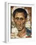 Portrait of a Middle-Aged Man in a Blue Cloak, Romano-Egyptian Mummy Portrait, Late 1st Century-null-Framed Giclee Print