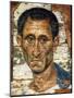 Portrait of a Middle-Aged Man in a Blue Cloak, Romano-Egyptian Mummy Portrait, Late 1st Century-null-Mounted Giclee Print