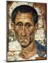 Portrait of a Middle-Aged Man in a Blue Cloak, Romano-Egyptian Mummy Portrait, Late 1st Century-null-Mounted Giclee Print