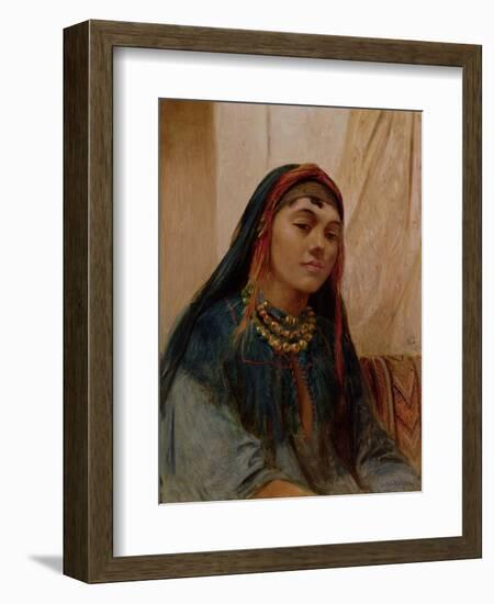 Portrait of a Middle Eastern Girl, circa 1859-Frederick Goodall-Framed Giclee Print