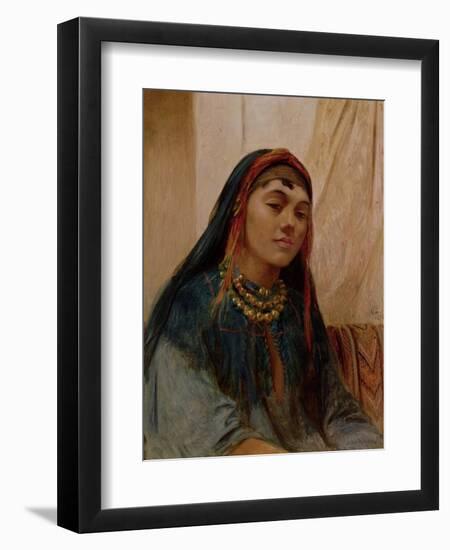 Portrait of a Middle Eastern Girl, circa 1859-Frederick Goodall-Framed Giclee Print