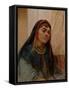 Portrait of a Middle Eastern Girl, circa 1859-Frederick Goodall-Framed Stretched Canvas