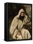 Portrait of a Monk, c.1840-45-Jean-Baptiste-Camille Corot-Framed Stretched Canvas