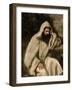 Portrait of a Monk, c.1840-45-Jean-Baptiste-Camille Corot-Framed Giclee Print