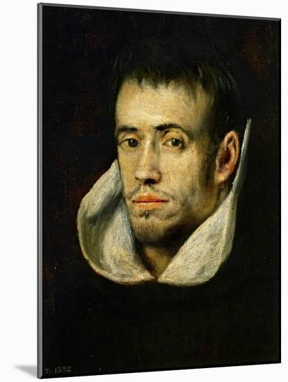 Portrait of a Monk (Dominican or Trinitarian)-El Greco-Mounted Giclee Print