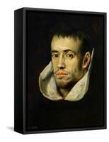 Portrait of a Monk (Dominican or Trinitarian)-El Greco-Framed Stretched Canvas