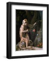 Portrait of a Monkey Dated 1774-George Stubbs-Framed Giclee Print