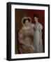 Portrait of a Mother and Daughte, 18Th-19Th Century (Oil on Canvas)-Firmin Massot-Framed Giclee Print