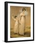 Portrait of a Mother and Her Daughter, in White Dresses, the Daughter with a Skipping Rope-Adam Buck-Framed Giclee Print