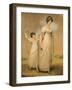 Portrait of a Mother and Her Daughter, in White Dresses, the Daughter with a Skipping Rope-Adam Buck-Framed Giclee Print