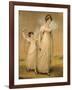 Portrait of a Mother and Her Daughter, in White Dresses, the Daughter with a Skipping Rope-Adam Buck-Framed Giclee Print