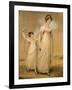 Portrait of a Mother and Her Daughter, in White Dresses, the Daughter with a Skipping Rope-Adam Buck-Framed Giclee Print