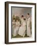 Portrait of a Mother and Her Four Daughters-Sir John Gilbert-Framed Giclee Print