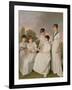 Portrait of a Mother and Her Four Daughters-Sir John Gilbert-Framed Giclee Print