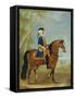 Portrait of a Mounted Officer, Horsemen Beyond in a Landscape-John Wootton-Framed Stretched Canvas