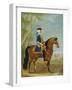 Portrait of a Mounted Officer, Horsemen Beyond in a Landscape-John Wootton-Framed Giclee Print