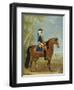 Portrait of a Mounted Officer, Horsemen Beyond in a Landscape-John Wootton-Framed Giclee Print