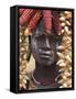 Portrait of a Mursi Lady, South Omo Valley, Ethiopia, Africa-Jane Sweeney-Framed Stretched Canvas