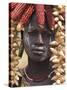 Portrait of a Mursi Lady, South Omo Valley, Ethiopia, Africa-Jane Sweeney-Stretched Canvas