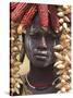 Portrait of a Mursi Lady, South Omo Valley, Ethiopia, Africa-Jane Sweeney-Stretched Canvas