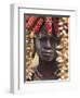 Portrait of a Mursi Lady, South Omo Valley, Ethiopia, Africa-Jane Sweeney-Framed Premium Photographic Print