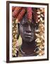 Portrait of a Mursi Lady, South Omo Valley, Ethiopia, Africa-Jane Sweeney-Framed Photographic Print