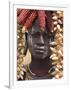 Portrait of a Mursi Lady, South Omo Valley, Ethiopia, Africa-Jane Sweeney-Framed Photographic Print