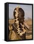 Portrait of a Mursi Woman with Clay Lip Plate, Lower Omo Valley, Ethiopia-Gavin Hellier-Framed Stretched Canvas