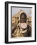 Portrait of a Mursi Woman with Clay Lip Plate, Lower Omo Valley, Ethiopia-Gavin Hellier-Framed Photographic Print