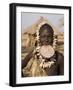 Portrait of a Mursi Woman with Clay Lip Plate, Lower Omo Valley, Ethiopia-Gavin Hellier-Framed Photographic Print