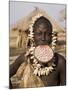 Portrait of a Mursi Woman with Clay Lip Plate, Lower Omo Valley, Ethiopia-Gavin Hellier-Mounted Photographic Print