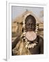 Portrait of a Mursi Woman with Clay Lip Plate, Lower Omo Valley, Ethiopia-Gavin Hellier-Framed Photographic Print