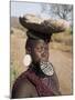 Portrait of a Mursi Woman with Clay Lip Plate, Lower Omo Valley, Ethiopia-Gavin Hellier-Mounted Photographic Print