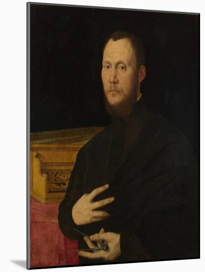 Portrait of a Musician, C. 1565-Bernardino Campi-Mounted Giclee Print