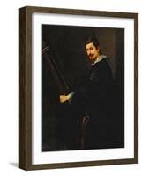 Portrait of a Musician (Jacques Gaultier (?) Chief Musician of the English Court from 1617-Sir Anthony Van Dyck-Framed Giclee Print