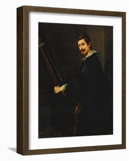 Portrait of a Musician (Jacques Gaultier (?) Chief Musician of the English Court from 1617-Sir Anthony Van Dyck-Framed Giclee Print