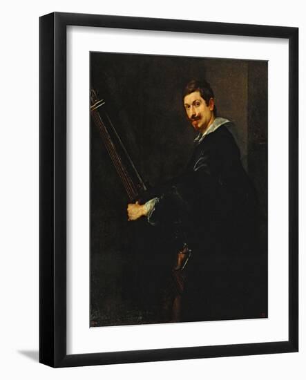 Portrait of a Musician (Jacques Gaultier (?) Chief Musician of the English Court from 1617-Sir Anthony Van Dyck-Framed Giclee Print