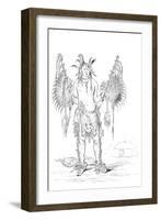 Portrait of a Native American Man, 1841-Myers and Co-Framed Giclee Print