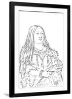 Portrait of a Native American Woman, 1841-Myers and Co-Framed Giclee Print