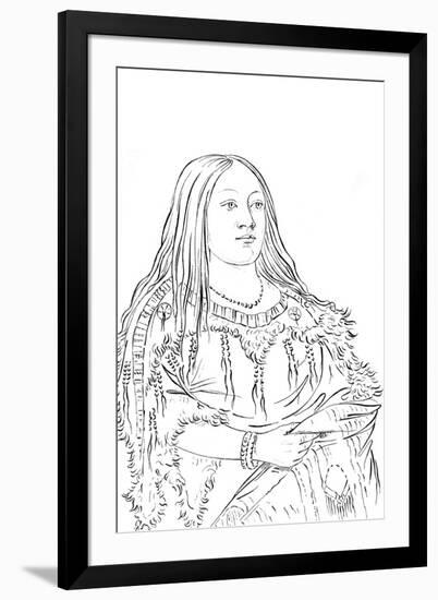 Portrait of a Native American Woman, 1841-Myers and Co-Framed Giclee Print