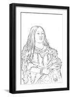 Portrait of a Native American Woman, 1841-Myers and Co-Framed Giclee Print