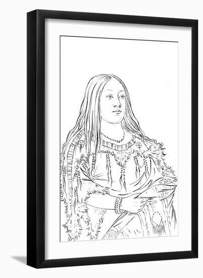 Portrait of a Native American Woman, 1841-Myers and Co-Framed Giclee Print