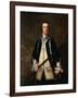 Portrait of a Naval Officer, Traditionally known as Augustus Keppel (1725-86) C.1749 (Oil on Canvas-John Wollaston-Framed Giclee Print