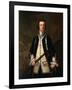 Portrait of a Naval Officer, Traditionally known as Augustus Keppel (1725-86) C.1749 (Oil on Canvas-John Wollaston-Framed Giclee Print