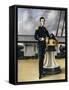 Portrait of a Naval Officer-William Charles Anthony Frerichs-Framed Stretched Canvas