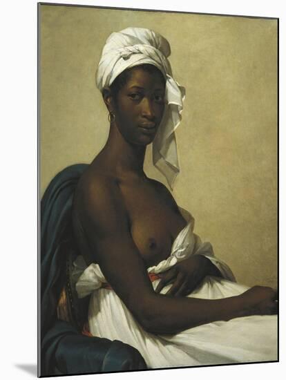 Portrait of a Negress-Marie Guillemine Benoist-Mounted Art Print