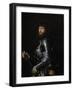 Portrait of a Nobleman in Armor-Giambattista Moroni & Lorenzo Lotto-Framed Art Print