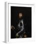 Portrait of a Nobleman in Armor-Giambattista Moroni & Lorenzo Lotto-Framed Art Print