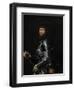Portrait of a Nobleman in Armour, Between 1540 and 1560-Giovan Battista Moroni-Framed Giclee Print