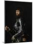 Portrait of a Nobleman in Armour, Between 1540 and 1560-Giovan Battista Moroni-Mounted Giclee Print